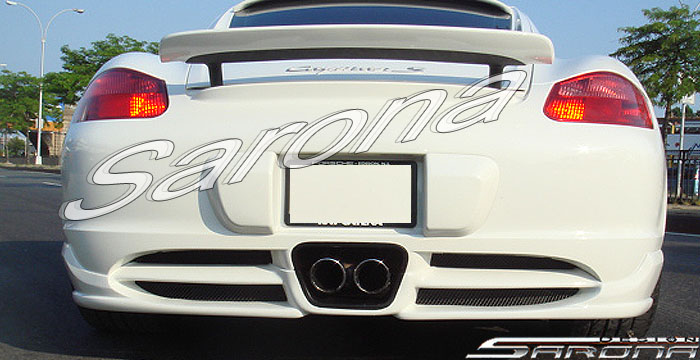 Custom Porsche Cayman  Coupe Rear Add-on Lip (2006 - 2008) - $590.00 (Part #PR-004-RA)